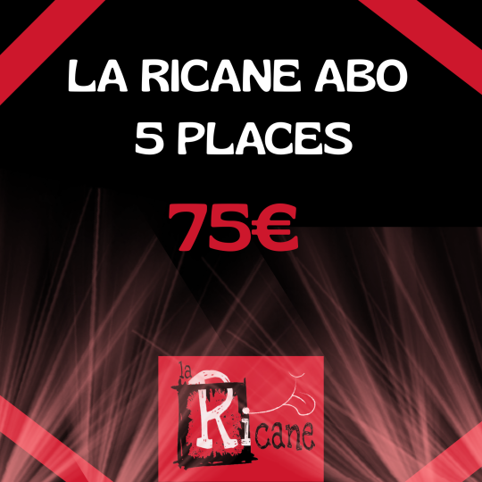 Abonnement 5 spectacles