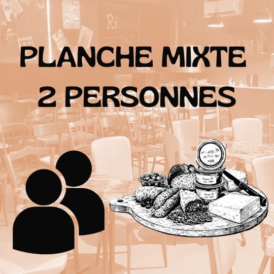 PLANCHE MIXTE - 2 PERSONNES